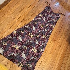 Mimi Chica Maxi Dress Purple Floral Dress Women’s L
